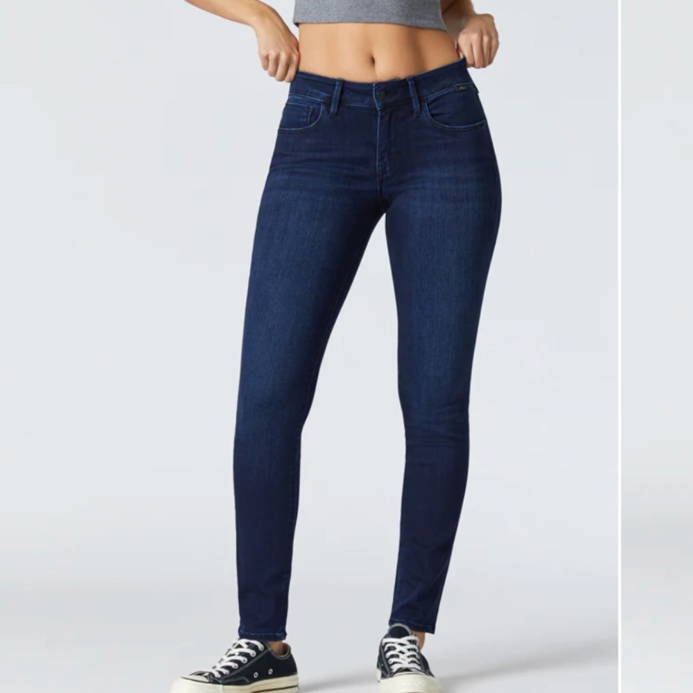 Mavi Jeans KENDRA STRAIGHT LEG IN DARK BLUE SUPERSOFT (waist 29", inseam 34")